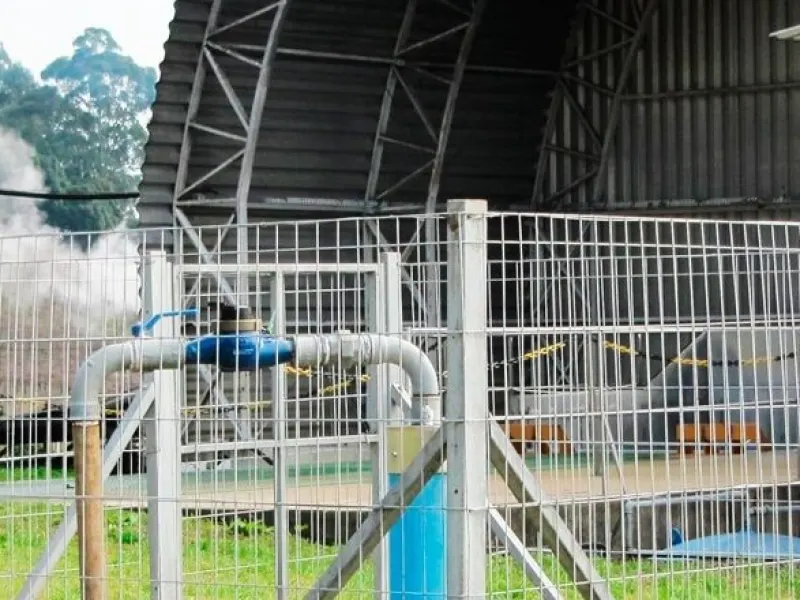 Poço artesiano instalado em área industrial